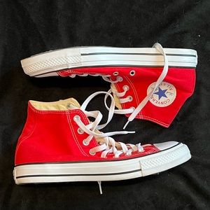 Red High Top Converse